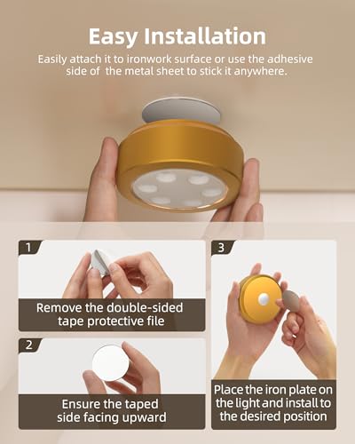 EZVALO Puck Lights with Remote,14 Colors RGB Closet Lights,1200mAh Rechargeable Under Cabinet Lighting with Timer,Wireless LED Under Counter Lights for Kitchen,Shelf,Display Cabinet (3 Packs)