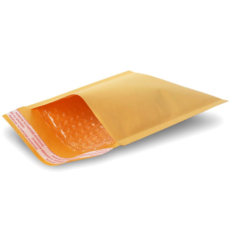 Kraft Bubble Mailers [10 Pack] 6 inch x 9 inch #0 Padded Shipping Envelopes Self Sealing Cushioned Packaging Bags