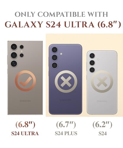 GVIEWIN for Samsung Galaxy S24 Ultra Case, [Slide Camera Cover & Built-in Screen Protector] [2 Front Frame] Military Grade Shockproof Marble Phone Case Cover 6.8" (Shweta/Beige)