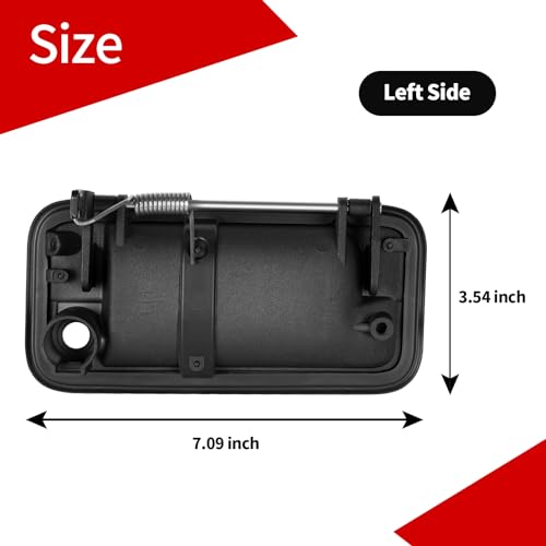 Front Exterior Door Handle for Chevy C1500 C2500 C3500 HD K1500 K2500 K3500 GMC Pickup Yukon 1988-2000 Driver Side for Chevrolet GMC Truck Metal Door Handles Replace 15742229 15742230 - Left x 1