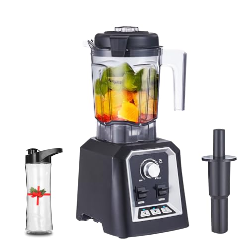 BioloMix Professional Countertop Blender, Blender for Kitchen Max 2200W High Power Home and Commercial Blender with Timer, Smoothie Blender for Crushing Ice, Frozen Fruit, Soup,Fresh Juice(Standard)