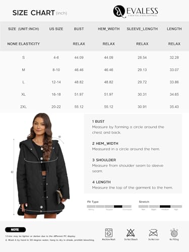 EVALESS Winter Jacket for Women Diamond Quilted Jackets Women's Fashion Winter Long Sleeve Coat Hooded Button Down Puffer Jacket Solid Shacket Jacket Clothing for Women Dressy Casual, Red Medium