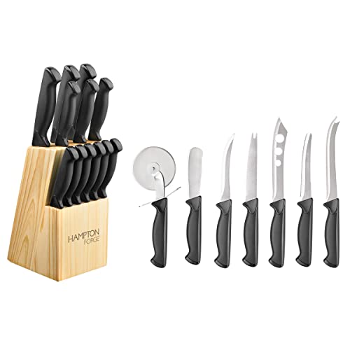 Hampton Forge Emmet 3 Piece Cutlery Set, 0.60 LB, Black