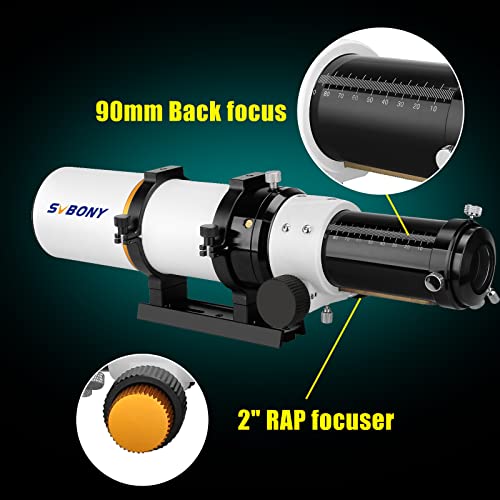 SVBONY SV503 Portable Telescope, 70ED F6 Extra Low Dispersion Optical Tube, Micro-Reduction Rap Focuser, for Astrophotography and Visul Astronomy