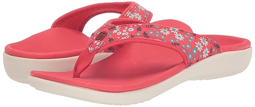 Spenco Women's Orthotic Flip-Flop, Bittersweet, 8 Wide