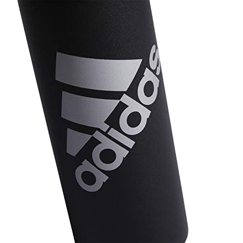 adidas 600 ML (20 oz) Metal Water Bottle, Hot/Cold Double-Walled Insulated 18/8 Stainless Steel, Black/Silver Metallic, One Size