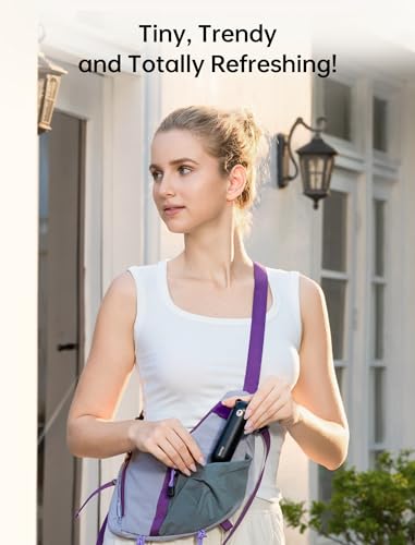 JISULIFE Handheld Mini Fan, 3 IN 1 USB Rechargeable Portable Fan [12-19 Working Hours] with Power Bank, Flashlight, Pocket Design for Travel/Summer/Concerts/Lash, Gifts for Women (Black)