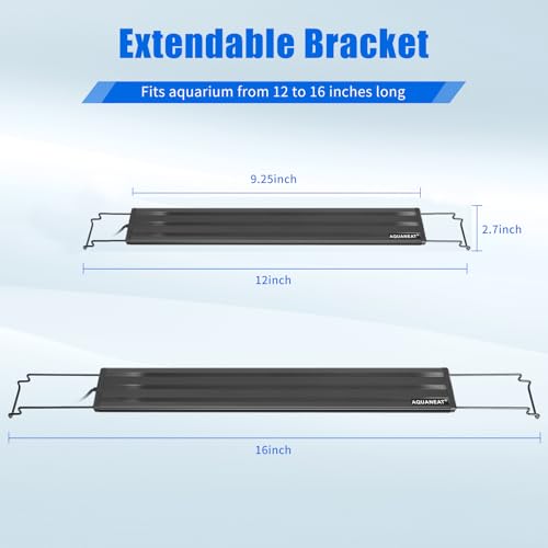 AQUANEAT LED Aquarium Light Full Spectrum for 12 Inch to 16 Inch Fish Tank Light Fresh Water