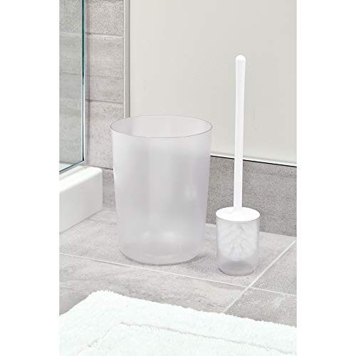 iDesign Finn BPA-Free Plastic Round Waste Basket - 7.64" x 7.64" x 10", Clear