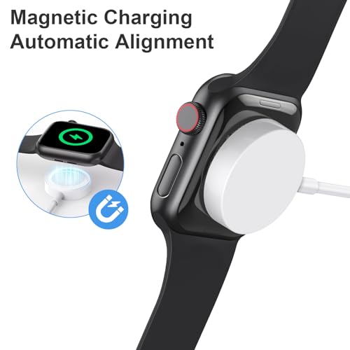 Watch Charger for Apple Watch Charger [Apple MFi Certified] Compatible iPhone Watch iWatch Charger 3.3FT Fast Charging Cable USB A Wall Plug Adapter for Apple Watch Series SE/SE2/9/8/7/6/5/4