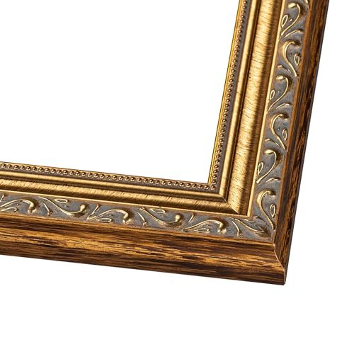14x24 Frame Black Frame Wood Picture Frame - UV Resistant Acrylic Protective Front, Acid-Free Foam Board Backing, & Hanging Hardware Included