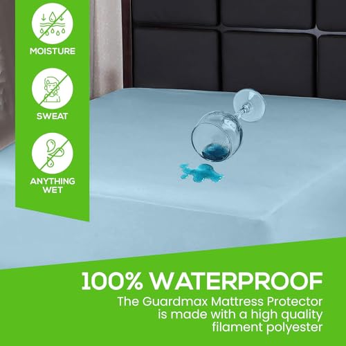 Guardmax Zippered Mattress Encasement - Cot Size - Waterproof and Bed Bug Proof Mattress Protector - 6 Sided Absorbent Mattress Cover - Soft, Breathable, and Hypoallergenic. (Day Bed 33 X 75 X 10)