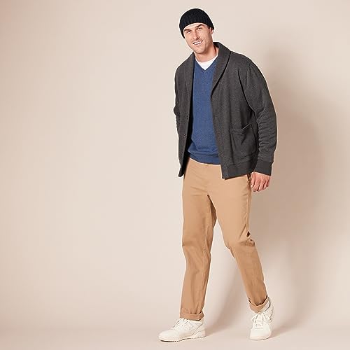 Amazon Essentials Men's V-Neck Sweater (Available in Big & Tall), Red, Small