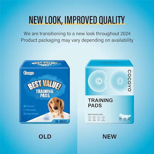 COCOYO Best Value Training Pads, 40Count, 28" by 34"