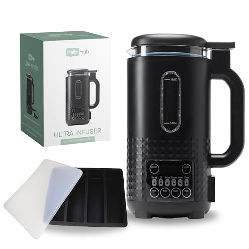 Hello High - Ultra Infuser - All in One Decarboxylator, Butter Maker and Oil Infuser Machine, Best for Herbal Infusions, Gummy Maker Machine, Easily Infuse 1-3 Cups, Available with Butter Mold