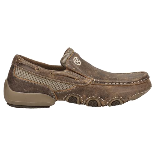 Roper Mens Skipper Shoe, Tan, 7