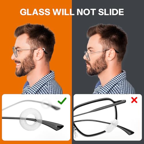 Glasses Cleaner,8 in 1 Glasses Cleaning Kit with 24H Anti Fog Eyeglass Cleaner Spray| Portable Glasses Cleaner Tool|Eye Glass Clean Cloths, Glasses Anti Slip with Soft Eyeglass Nose Pads & Ear Grip