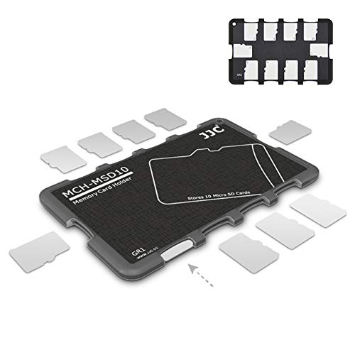 10 Slots Micro SD Card Case Holder Storage Organizer, Ultra Slim Credit Card Size Lightweight Portable TF MSD Memory Card Storage