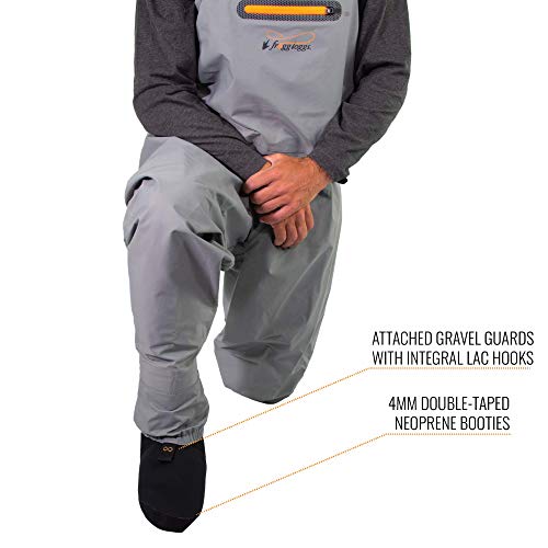 FROGG TOGGS Mens Canyon II Breathable Stockingfoot Chest Wader, Gray, Small US