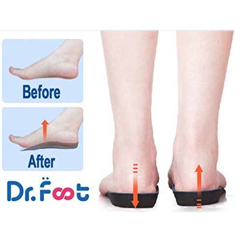 Dr. Foot's 3/4 Length Orthotics Insoles - Best Insoles for Corrects Over-Pronation, Fallen Arches, Fat Feet - Plantar Fasciitis, Heel Spurs and Other Foot Conditions -1 pair(L - W11-12.5 | M9.5-11)