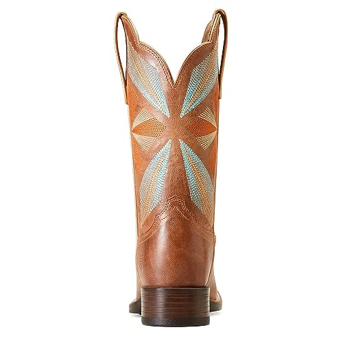 Ariat Women's Oak Grove Western Boot - Gingersnap/Jaded, 5.5 Medium