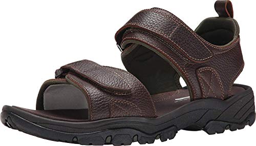 Rockport Men's Rocklake Flat Sandal, Brown/Brown, 10.5 M US