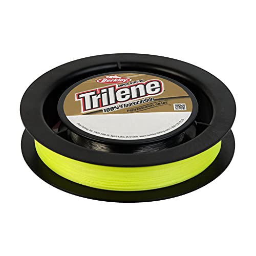 SpiderWire Stealth 8lb Braid + Trilene 100% Fluorocarbon Dual Spool, Hi-Vis Yellow/Clear, Superline Mono Equiv: 2lb