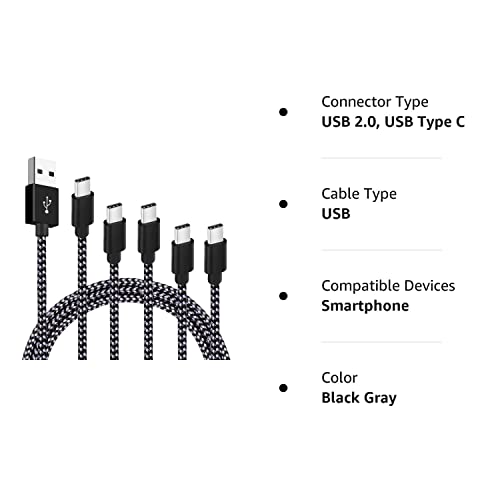 SPEATE USB C to USB C Cable, Type C Charger Cable (60W 3Pack 3ft), Fast Charging Cable for iPhone 15/15 Plus/15 Pro/15 Pro Max, Compatible with Laptops/Tablets/Phones/Game Consoles etc