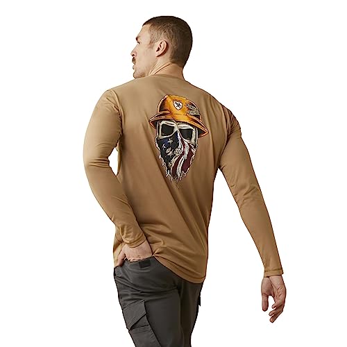 Ariat Men's Rebar Workman Born For This Graphic T-Shirt - Tiger'S Eye, Large