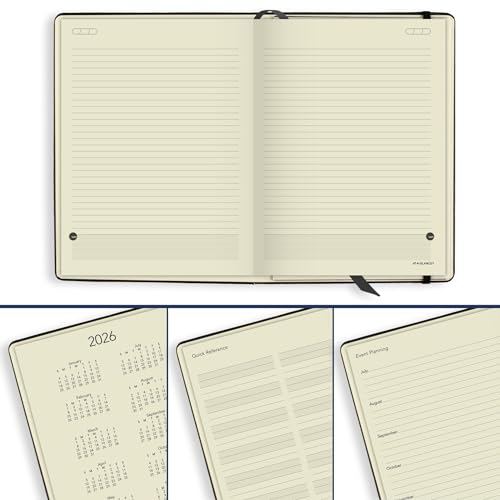 AT-A-GLANCE 2023-2024 Academic Planner, Weekly & Monthly, Hourly Appointment Book, 7-1/2" x 10", Medium, Pocket, Hardcover, Plan.Write.Remember., Black (70795705)