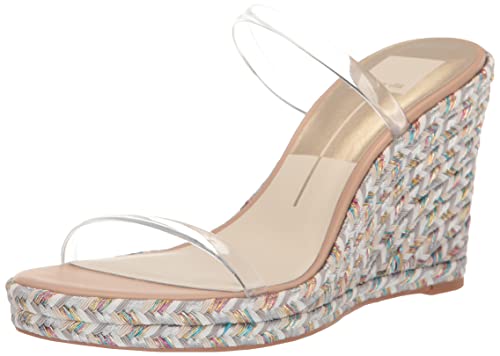 DOLCE VITA Women's Tamara Sandal, Crystal Vinyl, 8