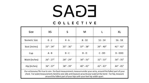 Sage Collective Activewear Women's High Rise Moisture Wicking Tummy Control Slimming Stretch Yoga Athletic Ribbed Folded Edge High Waisted 7/8 Legging, Ether, Small