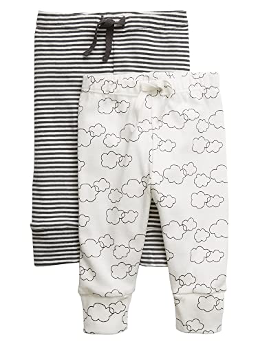 GAP Unisex Baby Pull-on Pants, New Off White, 0-3 Months US