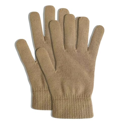 DALEDWN 5 Colors Winter Magic Gloves Unisex Adults Fits Most Men Women Teens Warm Gloves(Beige)