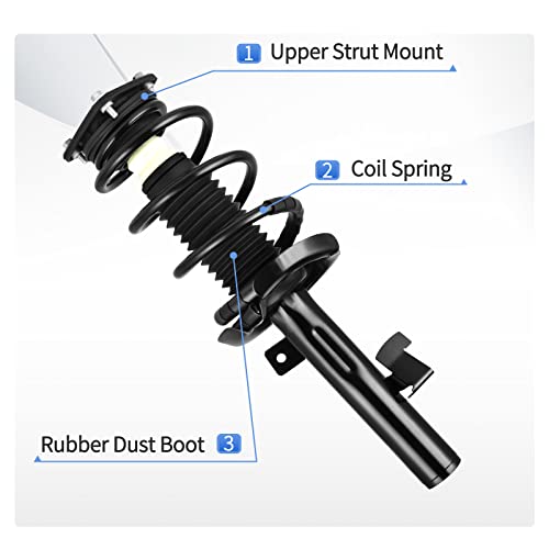 YITAMOTOR Front Complete Strut Rear Suspension Shocks Compatible with 2000-2006 Tundra 4WD