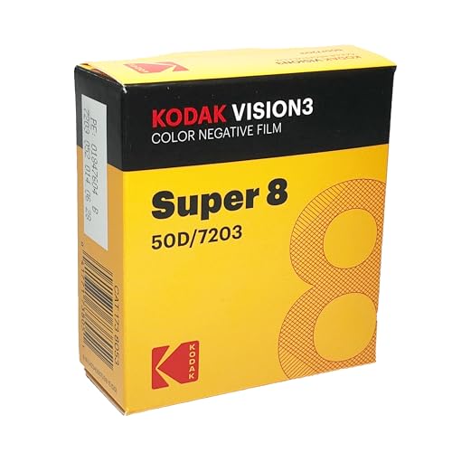 Kodak Super 8 Color Negative VISION3 50D 7203/50' Cartridge