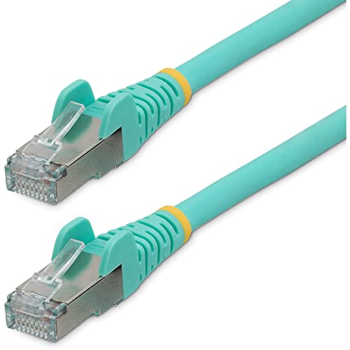 StarTech.com 35ft CAT6a Ethernet Cable - Low Smoke Zero Halogen (LSZH) - 10 Gigabit 500MHz 100W PoE RJ45 S/FTP Black Network Patch Cord Snagless w/Strain Relief (NLBK-35F-CAT6A-PATCH)