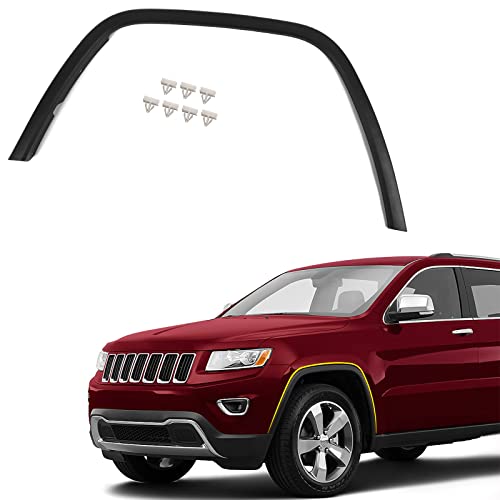 FIONE Wheel Fender Flares Replacement Compatible with Jeep Grand Cherokee 2011-2016 Left Driver Sides Wheel Arch Fender Cover Trim Moulding Molding LH 1MP39RXFAE CH1290106