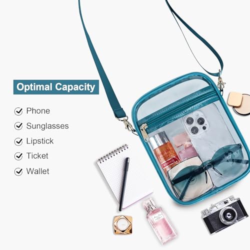 USPECLARE Clear Purse Stadium Clear Messenger Bag Stadium Approved for Men and Women Clear CrossBody Bag