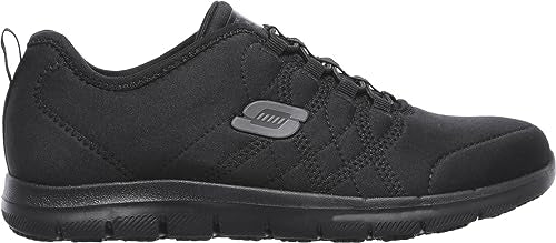 Skechers Women's Ghenter Srelt Work Shoe, Black, 8.5 M US