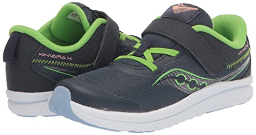 Saucony Kinvara 14 Alternative Closure Jr. Sneaker, Light Blue, 4.5 US Unisex Little Kid