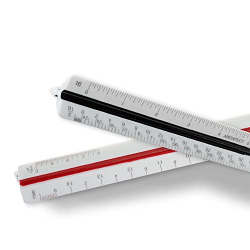 Pacific Arc Metric Scholastic Scale Ruler, Scaled: 1:100,200,250,300,400,500
