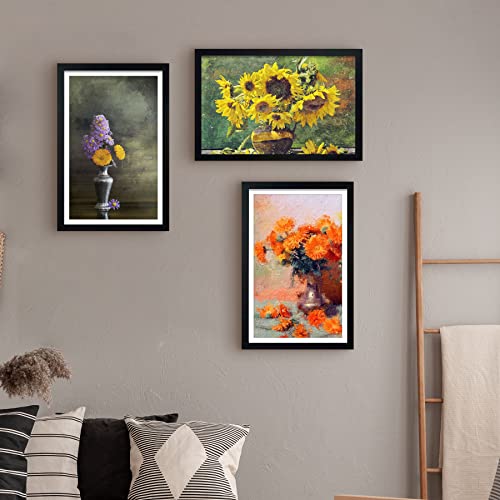 LUCKYLIFE 12x16 Frame Black for Wall Mounting, 2 Pack