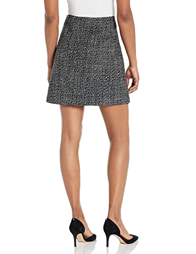 Theory Women's Tweed Mini Skirt, Black Multi, 0