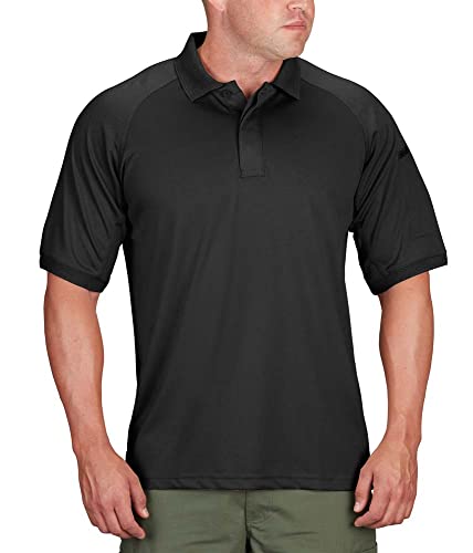 Propper Men's Snag Free Short Sleeve Polo, Black, X-Small