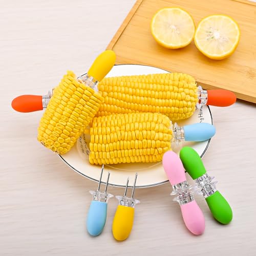 Girla Corn on the Cob Holders, Corn Cob Holders, Corn Holders for Corn on the Cob, Corn on Cob Holders, Corn Holders, Corn skewers, Corn on the Cob Sticks, Interlocking Corn on Cob Holders Set.5 Pairs
