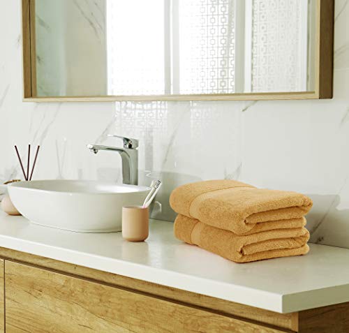 Utopia Towels 8-Piece Premium Towel Set, 2 Bath Towels, 2 Hand Towels, and 4 Wash Cloths, 600 GSM 100% Ring Spun Cotton Highly Absorbent Towels for Bathroom, Gym, Hotel, and Spa (Ivory)