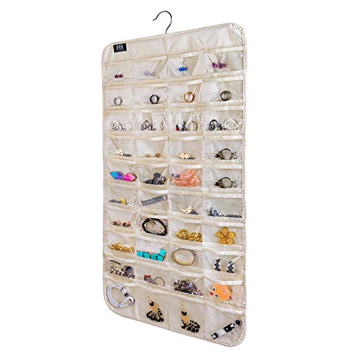 BB Brotrade Hanging Jewelry Organizer,Accessories Organizer,80 Pocket Organizer for Holding Jewelries
