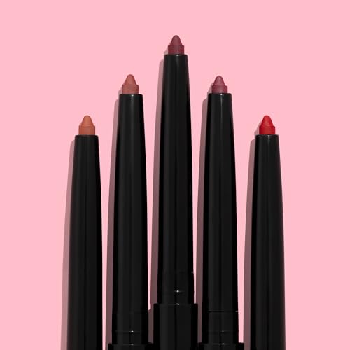 wet n wild Perfect Pout Matte Retractable Gel Lip Liner Pencil, Rich Creamy Long Lasting Color, Well-Defined and Flawless Application, Vegan & Cruelty-Free - Purple Lay Down the Mauves