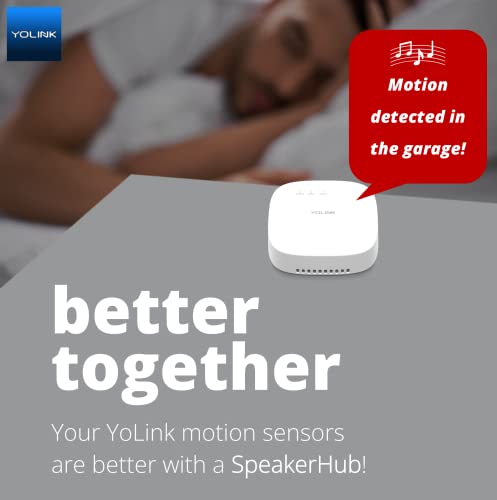 Smart Motion Sensor, YoLink 1/4 Mile World's Longest Range Wireless Motion Detector Compatible with Alexa IFTTT, Movement Detector App Alerts Remote Monitor for Indoor Use, YoLink Hub Included